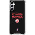 NBA Atlanta Hawks Standard - Black Galaxy A15 5G Clear Case
